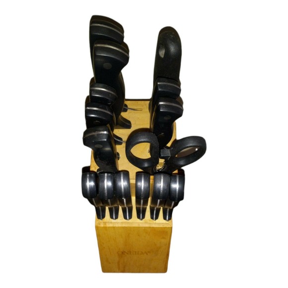Oneida Kitchen Knife Block set 16 pieces - Picture 1 of 4